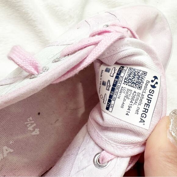 Superga pink tie dye platform sneakers size 8.5 41.5 lace up - Picture 8 of 9